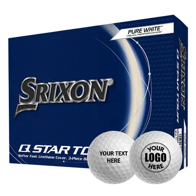 SRIXON Q-STAR TOUR GOLF BALLS PERSONALISED - WHITE