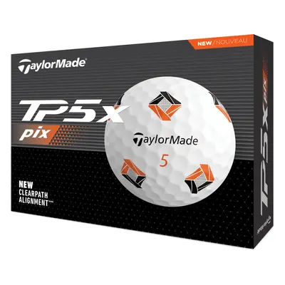 TAYLORMADE TP5x PIX 3.0 GOLF BALLS - WHITE - 1 Dozen