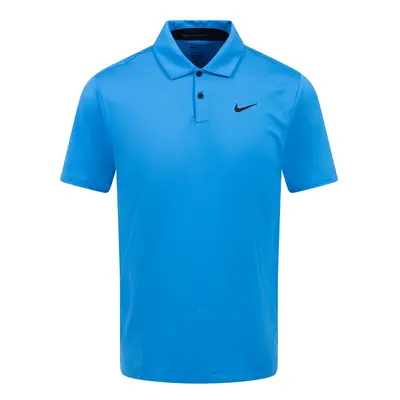 NIKE DRI-FIT TOUR SOLID GOLF POLO SHIRT - PHOTO BLUE - XL