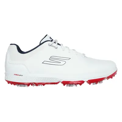 SKECHERS GO GOLF PRO 6 GOLF SHOES - WHITE / NAVY / RED - 7 UK