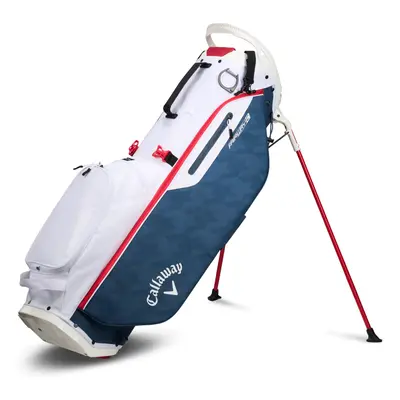 CALLAWAY FAIRWAY C GOLF STAND BAG - WHITE / NAVY HOUNDSTOOTH / RED