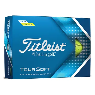 TITLEIST TOUR SOFT GOLF BALLS - YELLOW - 1 Dozen