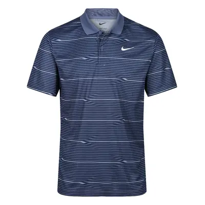 NIKE DRI-FIT VICTORY+ RIPPLE POLO SHIRT - MIDNIGHT NAVY - S