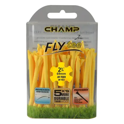 CHAMP ZARMA FLY TEE GOLF TEES / 30 PACK - Yellow