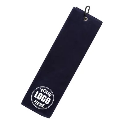 DELUXE VELOUR TRI FOLD GOLF TOWEL PERSONALISED