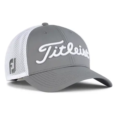 TITLEIST TOUR PERFORMANCE MESH GOLF CAP - CHARCOAL / WHITE