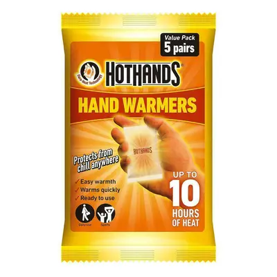 HOT HANDS HAND WARMERS - VALUE PACK / X 5 PAIRS - 5 Pair Pack