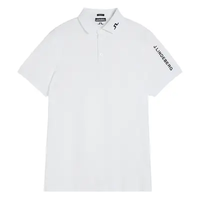 J.LINDEBERG TOUR TECH REG FIT GOLF POLO SHIRT - WHITE - M