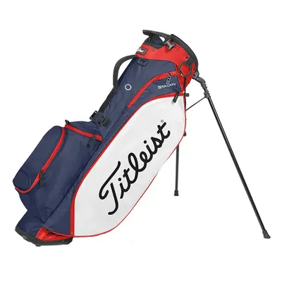 TITLEIST PLAYERS 4 STADRY STAND BAG - NAVY / WHITE / RED