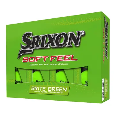 SRIXON SOFT FEEL GOLF BALLS - BRITE GREEN - 1 Dozen