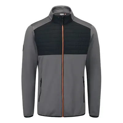 PING FIRTH HYBRID THERMAL GOLF JACKET - BLACK / ROCK - M