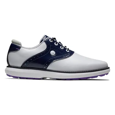 FOOTJOY TRADITIONS SL LADIES 97926 GOLF SHOES - WHITE / NAVY - 7 UK