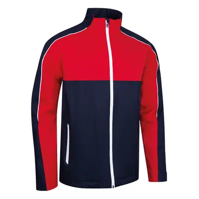 SUNDERLAND MATTERHORN WATERPROOF GOLF JACKET - NAVY / RED / WHITE - S