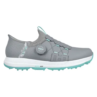 SKECHERS GO GOLF ELITE 5 SLIP IN LADIES GOLF SHOES - GRAY / AQUA - 4 UK