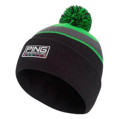 PING COLOUR CODED BOBBLE HAT - BLACK