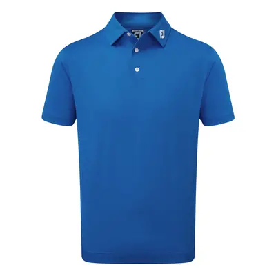 FOOTJOY 2025 STRETCH PIQUE ATHLETIC FIT GOLF POLO SHIRT - Royal Blue - 90350 , S