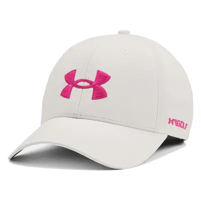 UNDER ARMOUR UA 96 GOLF CAP - GREY MIST / REBEL PINK