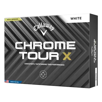 CALLAWAY CHROME TOUR X GOLF BALLS - WHITE - 1 Dozen