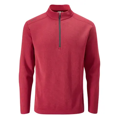 PING 2025 RAMSEY THERMAL FLEECE GOLF JUMPER - Red Marl , S