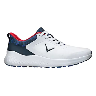 CALLAWAY CHEV STAR GOLF SHOES - WHITE / NAVY / RED - 7 UK