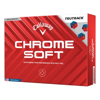 CALLAWAY CHROME SOFT TRUTRACK GOLF BALLS - WHITE - 1 Dozen