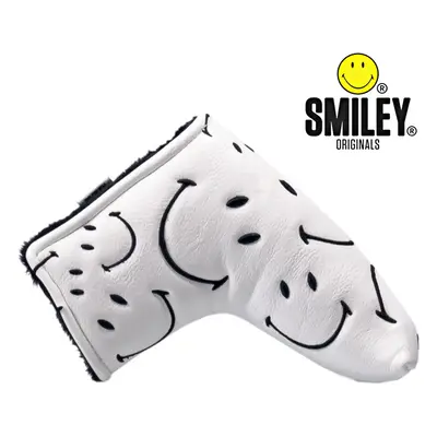 SMILEY ORIGINAL CLASSIC BLADE PUTTER HEADCOVER - WHITE