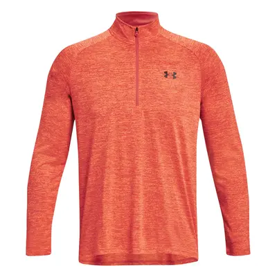 UNDER ARMOUR UA TECH™ 1/4 ZIP GOLF PULLOVER - AFTERBURN / ORANGE BLAST - S