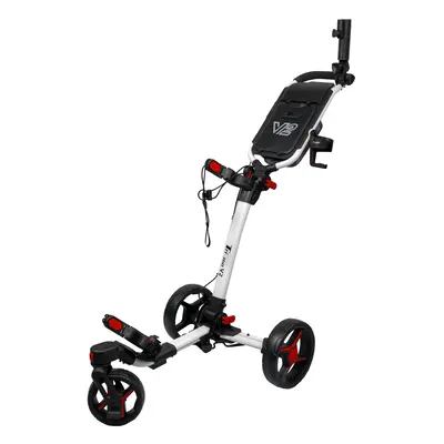 AXGLO TRI-360 V2 GOLF PUSH TROLLEY - WHITE / RED +FREE £39.99 ACCESSORY PACK