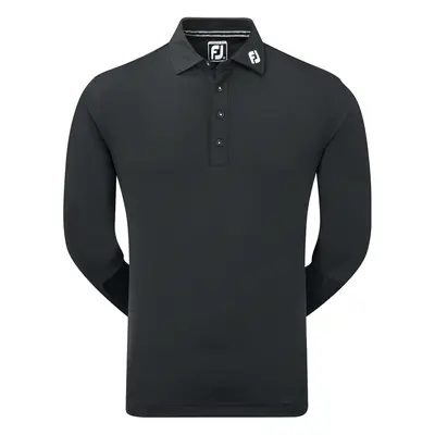 FOOTJOY LONG SLEEVE THERMOLITE SMOOTH GOLF POLO SHIRT 96954 - BLACK - 2XL