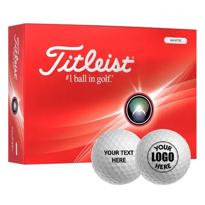 TITLEIST TRUFEEL GOLF BALLS - WHITE PERSONALISED