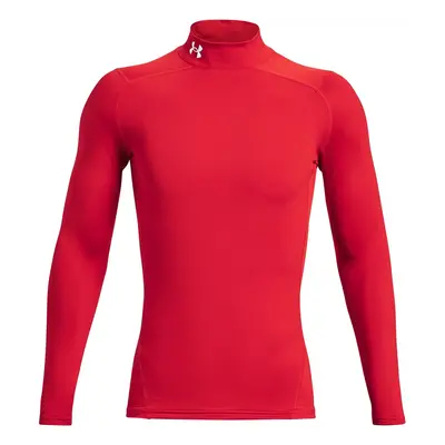 UNDER ARMOUR COMPRESSION LONG SLEEVE GOLF MOCK BASE LAYER - RED - XL