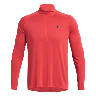 UNDER ARMOUR UA TECH™ 1/4 ZIP GOLF PULLOVER - RED SOLSTICE / BLACK - S