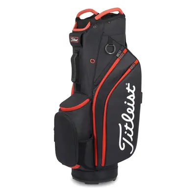 TITLEIST CART 14 GOLF CART TROLLEY BAG - BLACK / RED