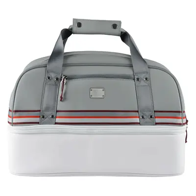 SUN MOUNTAIN MID STRIPE BOSTON BAG - WHITE / BRICK