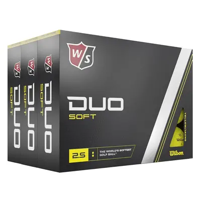 WILSON STAFF DUO SOFT GOLF BALLS - YELLOW - 3 FOR 2 - 3 FOR 2