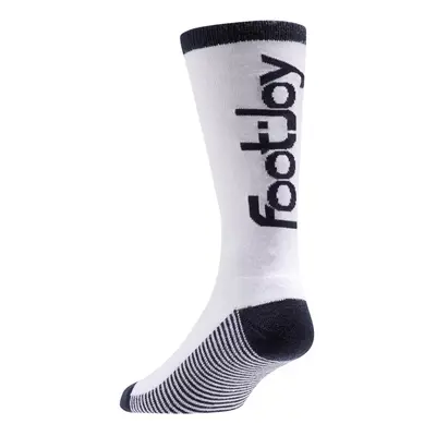 FOOTJOY PRO-DRY CREW HERITAGE GOLF SOCKS - WHITE / NAVY