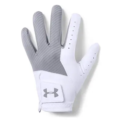 UNDER ARMOUR MEDAL ALL WEATHER GOLF GLOVE - WHITE / GREY - LH (FOR RH GOLFER) , M