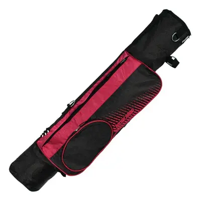 LONGRIDGE 5'' SINGLE STRAP GOLF PENCIL BAG - BLACK / RED