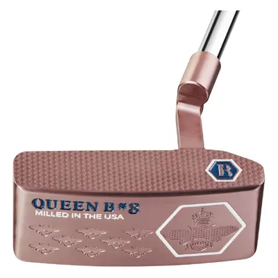 BETTINARDI 2025 QUEEN B 8 PLUMBERS NECK PUTTER - Right , 34" , Lamkin Sink Fit Straight Navy / J