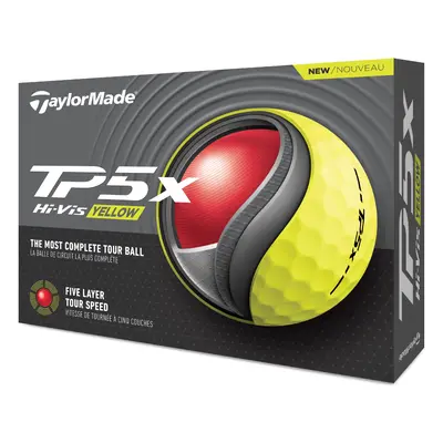 TAYLORMADE TP5x GOLF BALLS - YELLOW - 1 Dozen