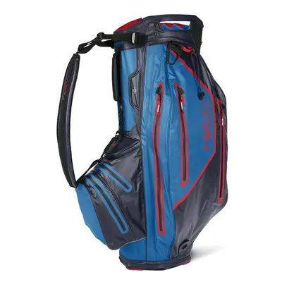 SUN MOUNTAIN H2NO ELITE MODEL WATERPROOF CART BAG - NAVY / COBALT / RED