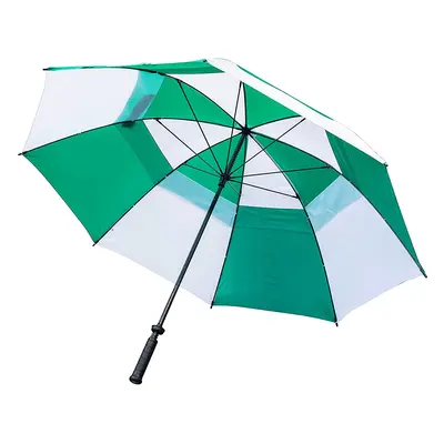 LONGRIDGE DELUXE 60'' WINDPROOF DUAL CANNOPY GOLF UMBRELLA - GREEN