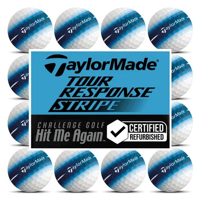 TAYLORMADE TOUR RESPONSE STRIPE HIT ME AGAIN™ GOLF BALLS - BLUE - 1 Dozen