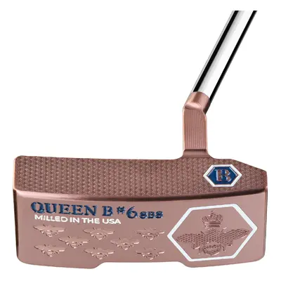 BETTINARDI 2025 QUEEN B 6 SLOTBACK SLANT PUTTER - Right , 34" , Lamkin Sink Fit Straight Navy / 