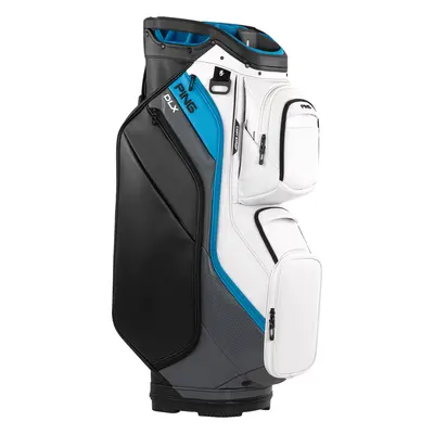 PING 2025 DLX 244 GOLF CART BAG - WHITE / GREY / BLUE