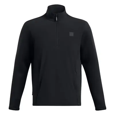 UNDER ARMOUR UA DRIVE PRO STORM HYBRID 1/2 ZIP SWEATER - BLACK / SILVER - M