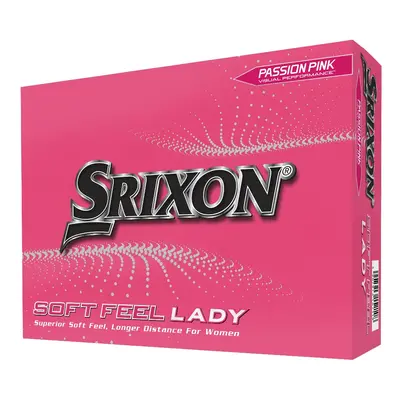 SRIXON SOFT FEEL LADY GOLF BALLS - PASSION PINK - 1 Dozen