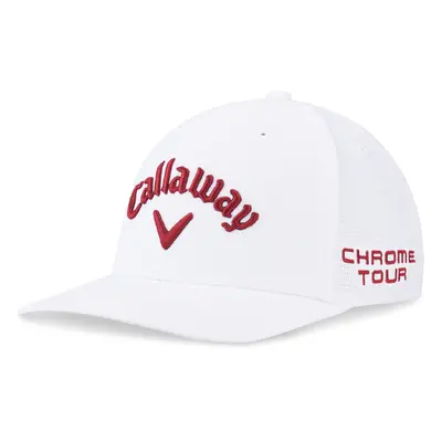 CALLAWAY 2025 TOUR AUTHENTIC PERFORMANCE PRO ELYTE GOLF CAP - WHITE / RED