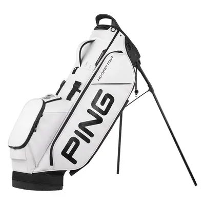 PING 2025 HOOFER TOUR GOLF STAND CARRY BAG - WHITE / BLACK