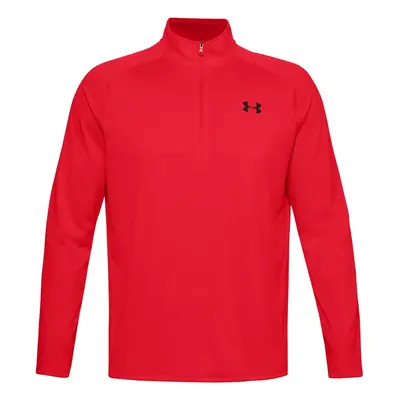 UNDER ARMOUR UA TECH™ 1/4 ZIP GOLF PULLOVER - RED / BLACK - M